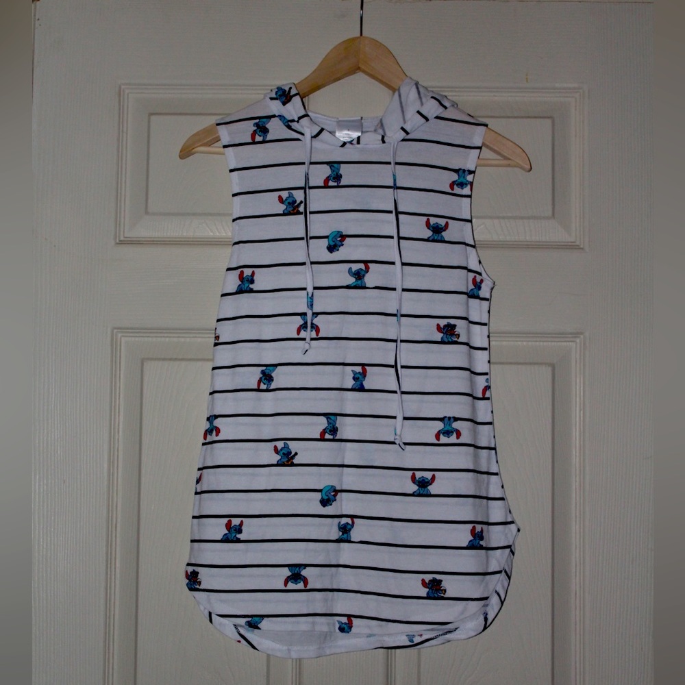 DISNEY Stitch Hooded Tank-top Sleeveless